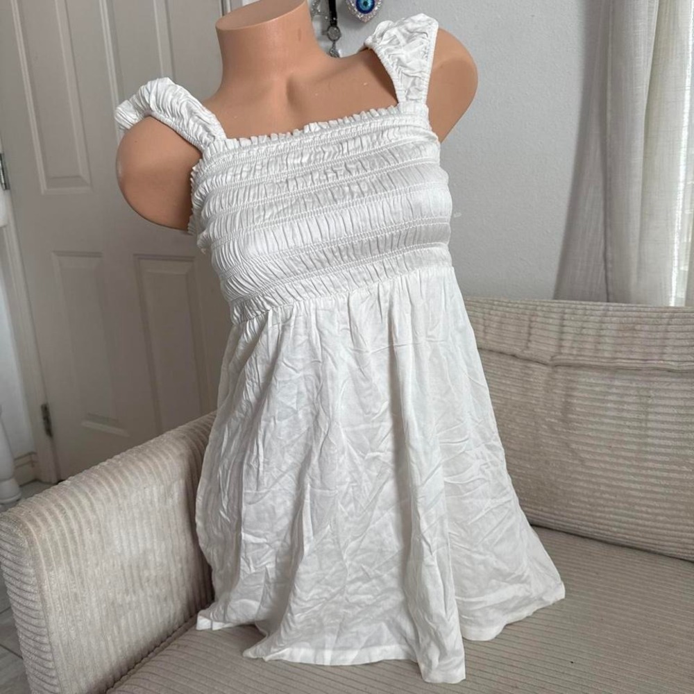 NWT Saltwater Luxe White babydoll dress